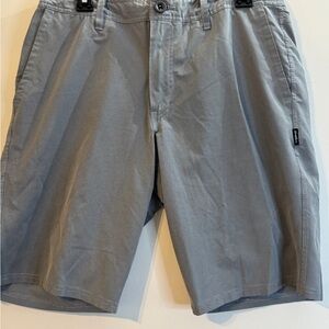 O'Neill Men's Light Gray Flat Front Shorts